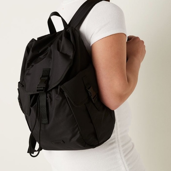 Pink Victoria’s Secret Cinch-Cord Drawstring Top Flap Pull-Through Closure - Picture 2 of 5